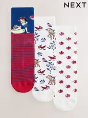 Snow White License Ankle Socks 3 Pack (AW7173) | $17