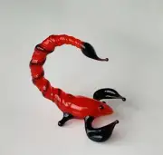 Scorpio~Collectible Hand Blown Art Glass Figurine~Handmade Tiny Animal~UNIQUE