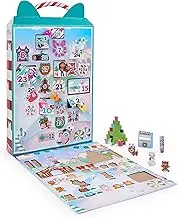 Gabby’s Dollhouse, Advent Calendar 2023, 24 Surprise Toys with Figures, Stickers & Dollhouse Accessories, Kids Toys for Girls & Boys Ages 3+