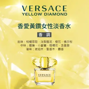 【VERSACE 凡賽斯】香愛黃鑽女性淡香水30ml(專櫃公司貨)