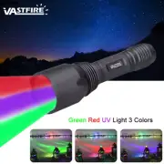 500 yards Red+Green+UV LED Gun Scope Hunting light Flashlight Torch Mount Rifle