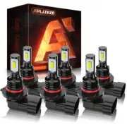 Fits Toyota 4Runner 2003-2005 4-Door 6x LED Front Headlights Bulbs + Fog Lights (for: Toyota)