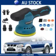 6 Speeds Car Polisher Buffer Machine Cordless w/ 2 Battery Dual Action Polishing