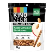 KIND Zero Added Sugar Granola Apple Cinnamon Nut 8 Ounce Pack of 1