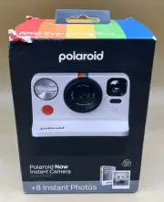 POLAROID NOW INSTANT CAMERA +8 PHOTOS BUNDLE GENERATION 2 WHITE (MVP021306)