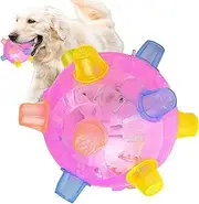 Dogs Jumping Activation Ball – Doggs Jumpingg Activationn, Motion-Activated Pet Toy | LED Light-Up Baall Automatic Bouncing Action, Durable Construction, Ideal for Energetic Dogz