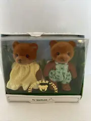 Vintage 1986 Applause Teddy Bear Story Heather & Thistle Mini Dolls-Sealed