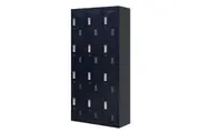 12-Door Locker for Office Gym Shed School Home Storage - Standard Lock with Keys