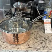 Viking Tri-Ply 3-Ply 3qt Hammered Copper &Stainless & Vented Lid Sauce Pan