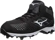 [Mizuno] Womens 9-Spike Advanced Sweep 4 Mid Metal Softball Cleat Black Size:
