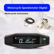 Motoike Digital Speedometer LCD RPM KMH Odometer Tachometer Turn Signal lMeter
