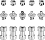 Labymos 1/4"-20 to 3/8"-16 Threaded Screw Adapter Converter Female Sot Reducer Bushing Screw Mount Set for Camera Tr Monopod Ballhead Flash Light Stand Shoulder Rig
