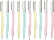 Set of 10 Razor Face Trimmer, Eyebrow Razor for the Face, Portable Eyebrow Razor, Eyebrow Remover, Eyebrow Makeup Tool Kit, Make Up For Women