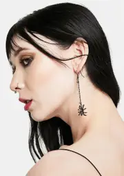 Bitten Luck Spider Drop Earrings