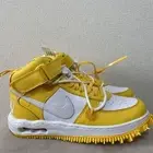 Nike Air Force 1 Mid Sp Lthr Off-White White-Varsity Maize DR0500-101 Men Us7.5