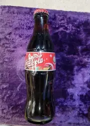2001 Santa Christmas Glass Bottle Coca-Cola Coke Vintage Holiday Sealed Fastship