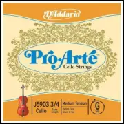 D'Addario Pro-Arte Cello Single G String, 3/4 Scale, Medium Tension J5903