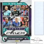 2024-25 Panini Prizm Premier League Blaster Box with 24 Trading Cards + 6 Toploaders + StreetCards Magnet!