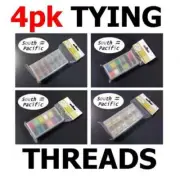 South Pacific - 4pc Fly Fishing Tying Threads Kit - for all fly rods lines reels