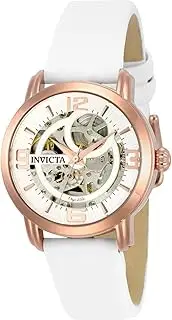 [Invicta] Women's Objet D'Art 36mm Rose Gold Tone Stainless Steel Automatic Watch with Satin Band, White/Rose Gold, Black/Rose Gold, Black/Stainless Steel (Model: 22655, 22620, 22621, 22623)