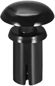 uxcell Push Clip Rivet 5mm x 9.5mm PCB Circuit Panel Nylon Fastener Black 50 Pcs