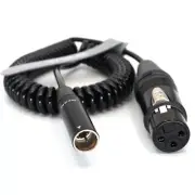 Mini XLR Male to XLR Female Adapter Cable, 3Pin,for BMPCC 4K/6K,Video Assist 4K