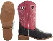 [Soto Boots] Soto Boot’s K3005 Girls Two-Toned Broad Square Toe Boots