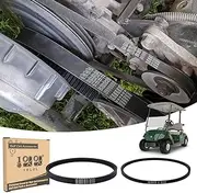 10L0L Golf Cart Drive Belt & Starter Generator Belt fit Yamaha G29 Drive Gas 2007-2014,Aramid Fiber Heavy Yamaha Drive Belt, OEM# JW1-G6241-00,JW1-G6241-10-00,J38-81173-00, J55-H1173-00
