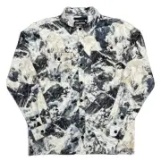 Brand New Mens Dakine Snap Front Mountain Flannel Silver Peaks Medium
