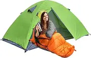 Derwrtup Backpacking Tent - Waterproof Travel Equipment - 2 Person Lightweight Backpacking Standing Tent for Camping Hiking