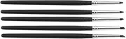 5pcs Set Silicone Soft, Pottery Moulding Pen DIY Craft Masking Fluid Applicator,Silicone Head Clay Sculpting Tools,Polymer Clay Tool Black Head (Black Nib (0#))