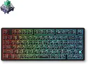 MCHOSE Jet 75 Hall Effect Rapid Trigger Mechanical Gaming Keyboard, 75% Magnetic Switch Adjustable Actuation 8K Hz Polling Rate, RGB Hot-swap Wired Hyper-Fast Keyboard-Black Topographic