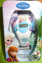 Disney Frozen Digital Watch Elsa Anna Olaf Kid Mood Reader Gift Box Need Battery