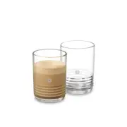 NEW 2x Nespresso Barista Recipe Small Glass Cup Set 12 oz 350 mL Coffee Espresso