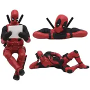 Deadpool Dashboard Figurines 3pc Set | Car & Desk Decor | Anime Toy Figures