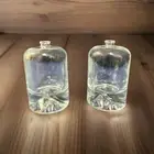 Refillable Reed Diffuser Mini Clear Glass Bottle - Essential Oils Spa - 2 Pack