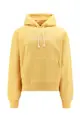 Biologic cotton oversize sweatshirt with embroidered logo - SAINT LAURENT - Yellow