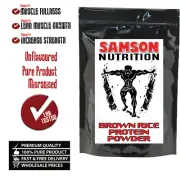 5kg Brown Rice Protein Powder, Unflavoured, Premium Quality, Non GMO, Vegan