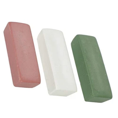 Buffing Polishing Cutting Compounds 4 Oz. Kit - Green Fine/White