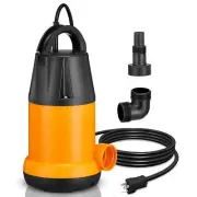 Submersible Sump Pump, Clean/Dirty Water Pump, Portable Utility Pump, Water T...