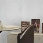 Floral damask Neutral beige off white cream faux fabric textured wallpaper rolls
