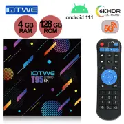 Android 11.1 TV Box Media Player 5G WIFI HDMI Quad Core 6K 4+128GB Smart Stream