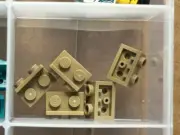 LEGO Parts - Dark Tan Bracket 1 x 2 - 1 x 2 Inverted - No 99780 - QTY 5