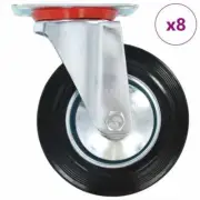 vidaXL 8 pcs Swivel Casters 160 mm