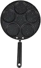 CONGARTENO 1pc Non Stick Fried Egg Pan with Heat Resistant Handle Multi Purpose Breakfast Skillet for Eggs Pancakes Crepes Die Cast Omelette Maker