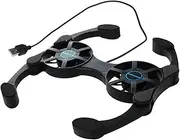 aptop Cooling Tray Fan Cooling Pad 2 Fans Cooler Notebook Cooler Computer Laptop Stand USB Fan for 7-15" PC Laptop PC Computer Laptop Cooler