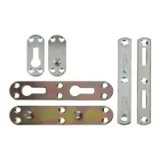 4 Sets Bed Hinge Connectors Iron Bed Brackets for Joining Bed Rails Headboards