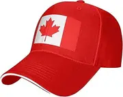 [SSIULUS] Canadian Flag Casquette Cap Hats,Trucker,Baseball Cap with Snapback,Perfect for Summer,Golf