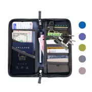 Honana HN-PB6 Oxford Passport Holder 6 Colors Travel Wallet Credit Card Tickets Organizer 13346 PINK