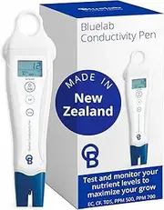Bluelab PENCON Conductivity Pen and Digital TDS Meter, Water Tester for Temperature and Nutrient (CF, EC, PPM 500, PPM 700), TDS Testing Kit for Hydroponic System and Indoor Plant Grow